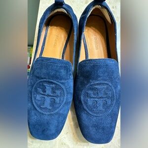 Tory Burch Women’s Blue Suede Loafers